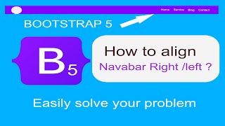 Bootstrap 5 navbar align right [upl. by Pedrotti957]