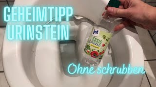 Super Trick um WC Urinstein zu entfernen  Toilette unter dem Rand sauber Urinflecken Kalkflecken [upl. by Fogarty]