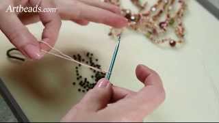 Artbeads MiniVid  Simple Crochet with Beads [upl. by Nylloh164]