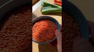 Red Lentils and Pasta noodle soup recipe [upl. by Nylaroc685]