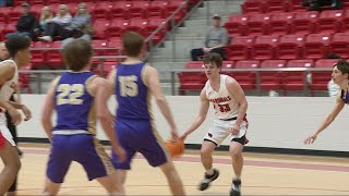 Farmington boys basketball stays undefeated with win over Berryville [upl. by Ahusoj]