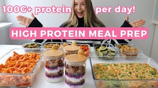 Healthy amp High protein Meal Prep  100G  protein per day [upl. by Atsugua12]