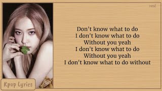 BLACKPINK Dont Know What To Do Easy Lyrics [upl. by Nawuq]