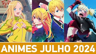 NOVOS ANIMES DE JULHOVERÃO 2024  Guia da Temporada [upl. by Tova]