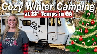 Christmas Camping at Small Alpine Village in GA  Houghton Heat Pump Review [upl. by Elsie807]