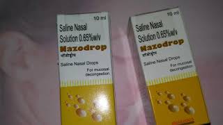 Nazodrops a saline nasal drops how and when to use Hindi [upl. by Eiramnna]