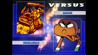 Mugen Battle Michelangelo vs Darwin [upl. by Eniloj100]