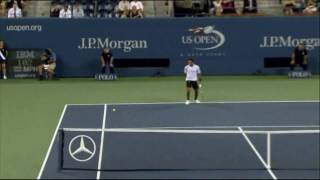 Roger Federer  Magical shot between the legs HQ [upl. by Pavel]