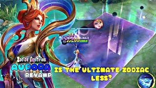 REVIEW SKILL AURORA REVAMP SKIN ZODIAC II Mobile Legends Bang Bang [upl. by Riba]