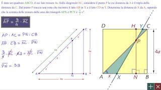 Geometria  Problemi di applicazione della similitudine  1  primo biennio [upl. by Azriel992]