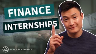 How to get a Finance Internship [upl. by Phedra]