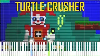 Turtle Crusher Minigame Music  FNaF Sister Location Synthesia Piano Tutorial [upl. by Aiyekal364]