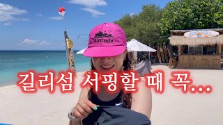 발리 길리 VLOG 🇮🇩💗길리에서 애플워치 떠나보낸 날그래도 여기가 천국이다🪽ㅣ길리 서핑ㅣ자전거 대여ㅣ길리 물가ㅣ터틀 포인트 ㅣ스노쿨링ㅣ거북이 [upl. by Danieu]