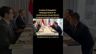 Presiden RI Tutup Kunker di AS america washington [upl. by Abana]