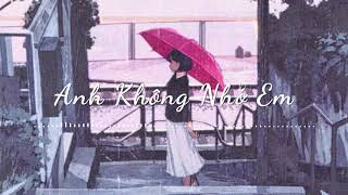 Anh Không Nhớ Em  Trịnh Thanh Vân  Beat Acoustic Karaoke [upl. by Fanechka210]