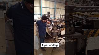 How to bend pipe in L shape viralvideo viralshorts bending industrial skills roundpipe india [upl. by Valenza]