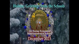 2023 Holiday Spirit Greetings Jersey City Public Schools V2 [upl. by Sedicla]