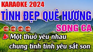 Tình Đẹp Quê Hương Karaoke Song Ca Karaoke Đăng Khôi  Beat Mới [upl. by Pogah]