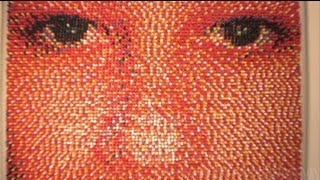 Portrait Made of 15000 Push Pins [upl. by Nnaarual363]