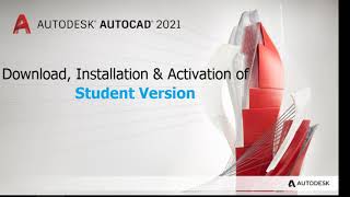 AutoCAD 2021 Student Version  Download and installation guide [upl. by Blanca]