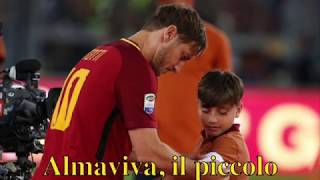 Almaviva il piccolo capitano a cui Totti ha dato la fascia31mag2017 [upl. by Raamal]