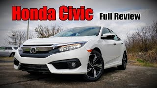 2018 Honda Civic Sedan FULL REVIEW  Touring EXL EXT EX amp LX [upl. by Aronow]