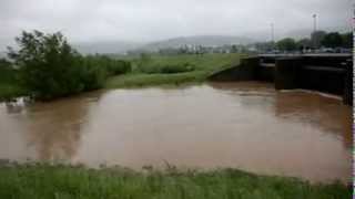 Hochwasser Rems 31 Mai 2013 in 73650 Winterbach [upl. by Sivet]