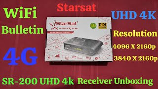 StarSat SR200 Extreme UHD 4K Digital Satellite Receiver Unboxing [upl. by Wehhtam]