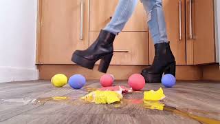 Egg crushing in heels  Food crush amp ASMR [upl. by Ardnikat]