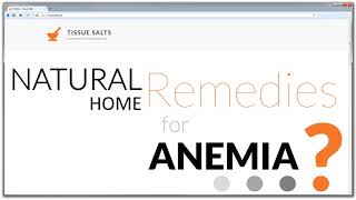 The Best Natural Remedy for Anemia  Tissue Salts  Calc Phos  Natural remedies [upl. by Nywnorb]