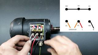 Connecting a 3 phase motor with 1 phase Power with Diagram [upl. by Halet]