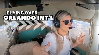 Flight Over Top Orlando International in a C182 IFR to Fort Lauderdale [upl. by Aitnas]