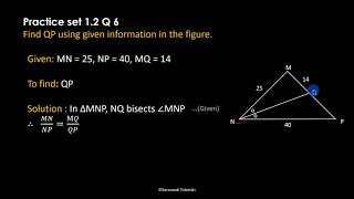 Similarity Class 10 SSC  Practice Set 12  Question no 6  Maharashtra Board shortSolutions [upl. by Denna]