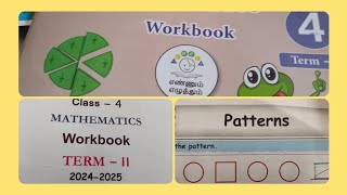 4 std maths term 2 work book patterns answer [upl. by Latsyrhk]