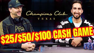 Texas Holdem Cash Game in Texas Watch Phil Hellmuth Nick Wright amp Ryan Feldman Battle [upl. by Purington]