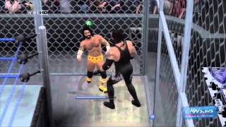 WWE SmackDown vs Raw 2011  Hell in a Cell  FULL MATCH [upl. by Enuj]