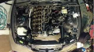 Day2headgasket changeremoveing airductexhaust boltsintake BMW 1997 328i E36 M52B28 [upl. by Wulfe71]