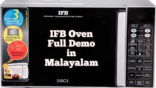 IFB Microwave Oven Full Demo in MalayalamHow to use convection microwaveAll modes Explanation [upl. by Jeanette]