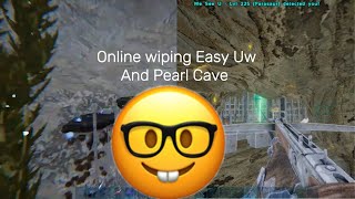 Ark Unofficial PvP  Bams Ark  Online Speed Wiping Pearl Cave and Easy underwater 😈🤓 [upl. by Zemaj413]