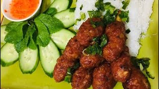 How to make Vietnamese grilled pork meat paste in Air fryer so quickly amp so tasty Nem nướng [upl. by Gianina]