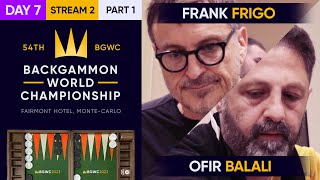 54th Backgammon World Championship  Day 7  Stream 2  Part 1  Main  Undefeated Semifinals [upl. by Pierson]