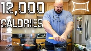 Worlds Strongest Man — Full Day of Eating 12000 calories [upl. by Claudius]