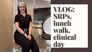 VLOG RDH clinical work SRPs lunch walk✨🦷🧚🏻 [upl. by Aivalf147]