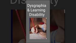 Learning Disabilities Dysgraphia youtubeshortsacedemic [upl. by Nesto]