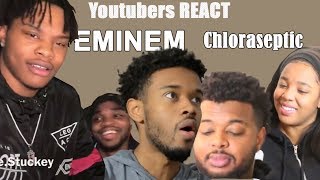 Youtubers React to EMINƎM  Chloraseptic Remix ft 2 Chainz amp PHRESHER Compilation [upl. by Assej]