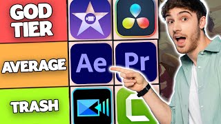 BEST Video Editing Software Tier List 2024 For PC amp Mobile [upl. by Ddet]