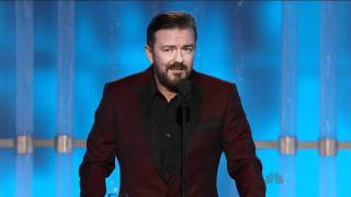 Golden Globes 2012  Ricky Gervais Opening Monologue [upl. by Adiehsar]