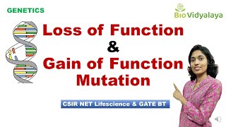 Loss of Function and Gain of Function Mutation  Recessive and Dominant Mutations  Lifescience [upl. by Machute]