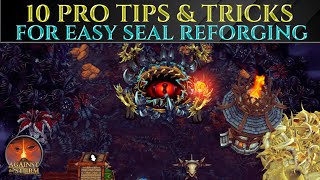 10 PRO TIPS FOR EASY SEAL REFORGING Against The Storm Guide [upl. by Nylatsirk]