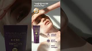 Mujer SunCare ile güçlü koruma yüksek nemlendirme  mujersuncare 50spf atelocollagen [upl. by Jane]